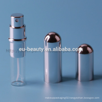 Empty Aluminum perfume spray bottle